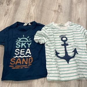 H&M sky sea sand tee bundle